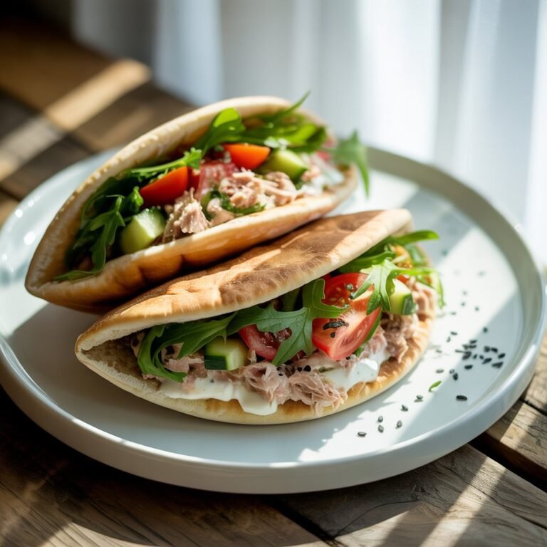 Tuna Pitta Bread Pocket Recipe