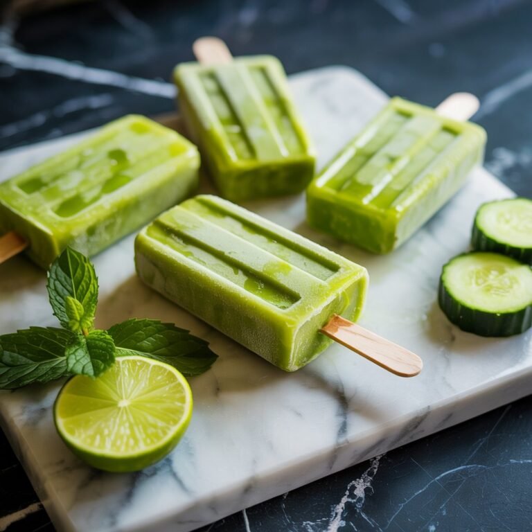 Refreshing Cucumber Lime Popsicles Recipe