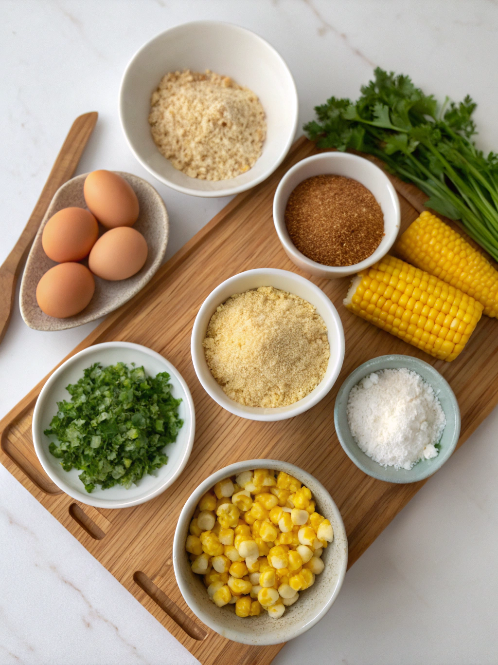 Healthy Corn nuggets recipe ingredients