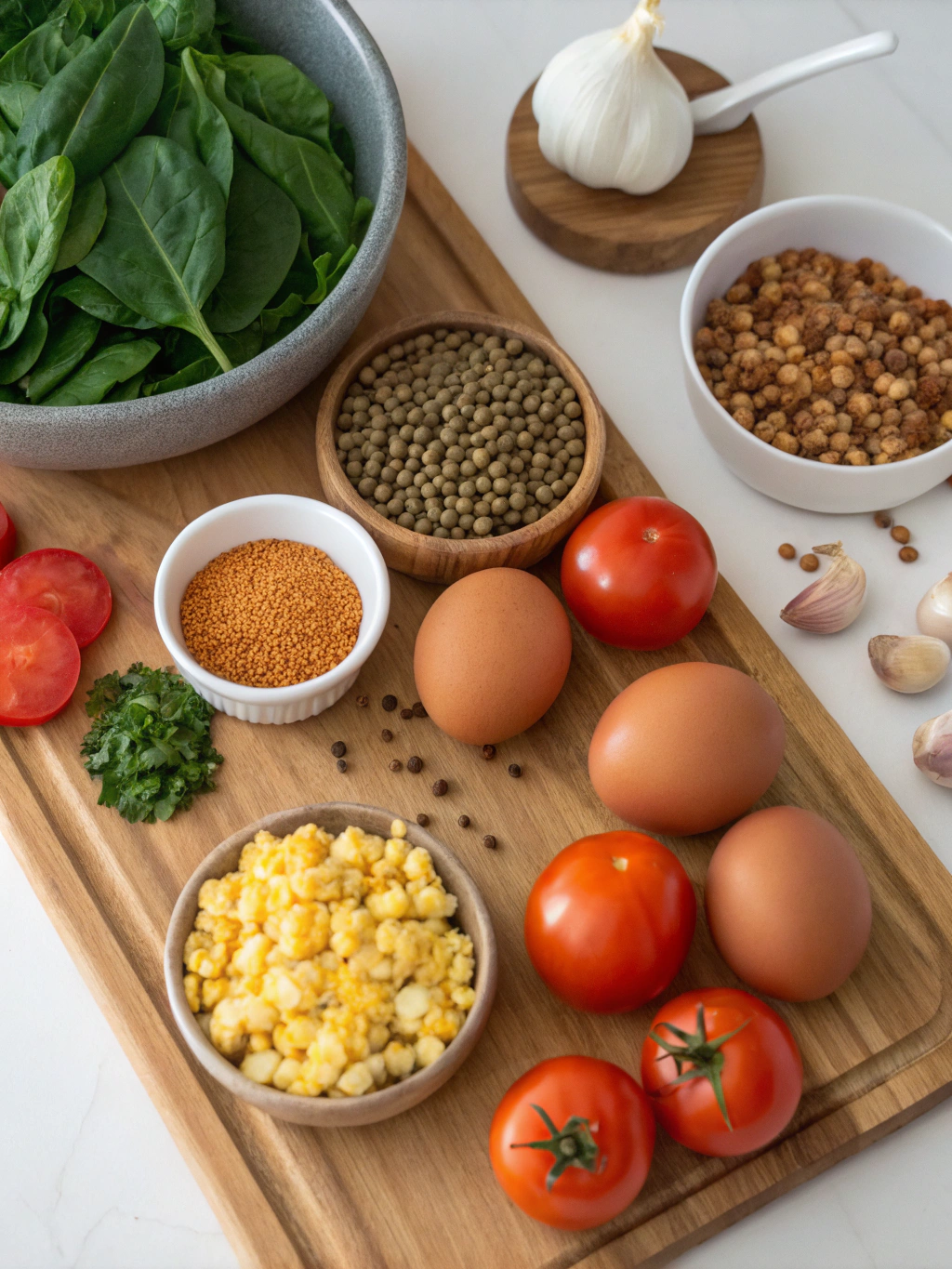lentil scrambled eggs ingredients