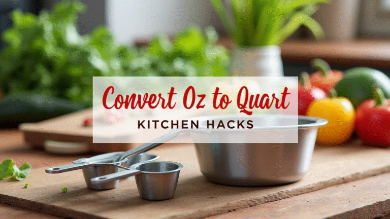 Your Ultimate Guide to Converting Oz to Quart: Kitchen Hacks